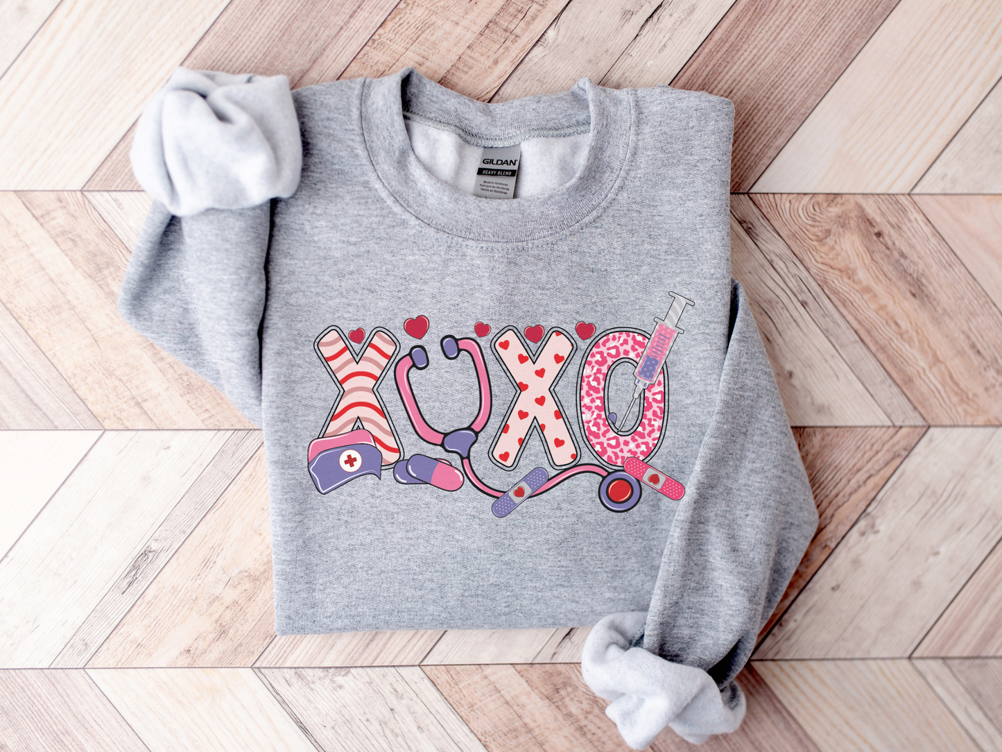 Valentine's Day Nurse XOXO Sweatshirt