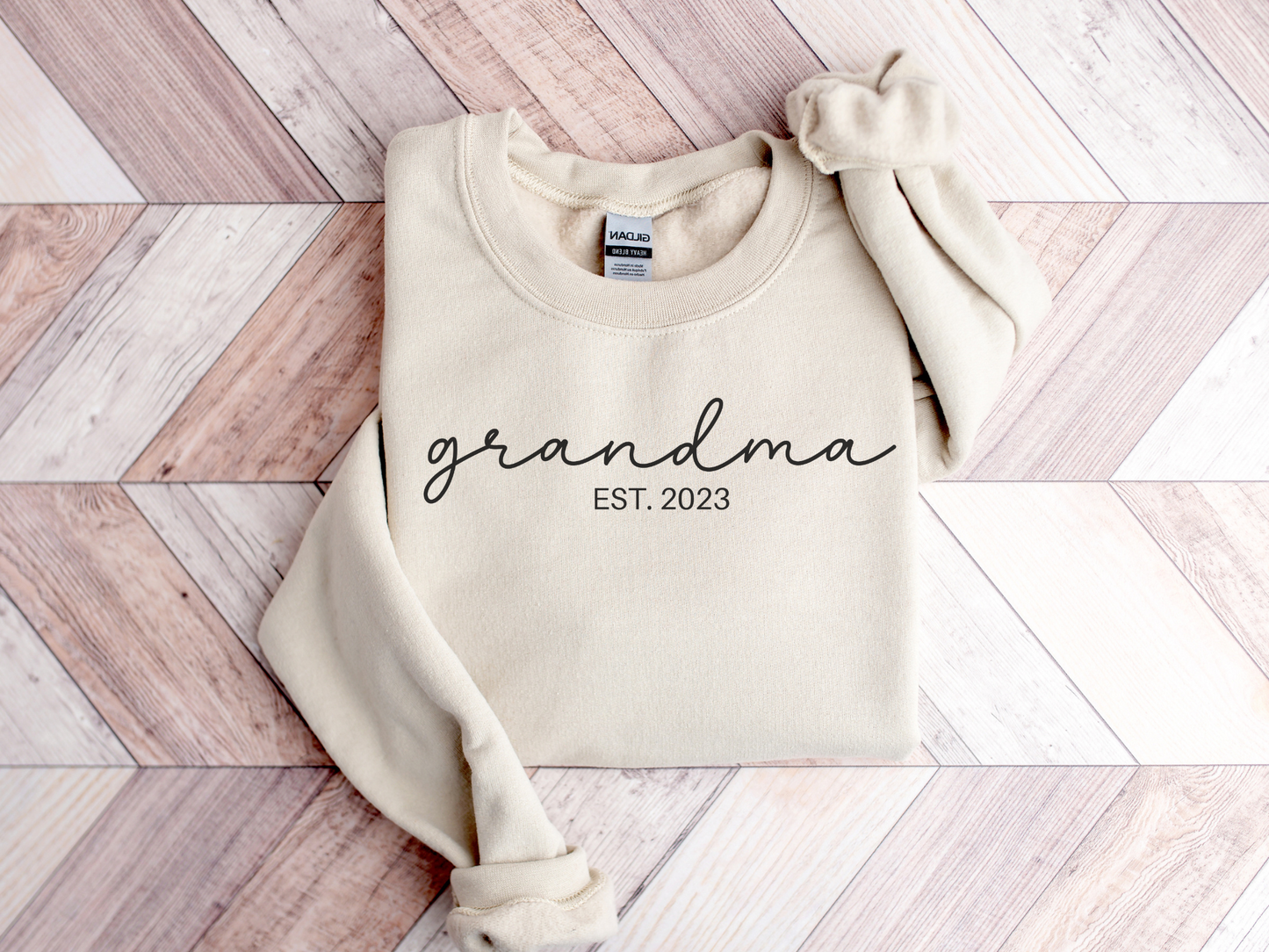 Personalized Grandma Sweatshirt Script Style