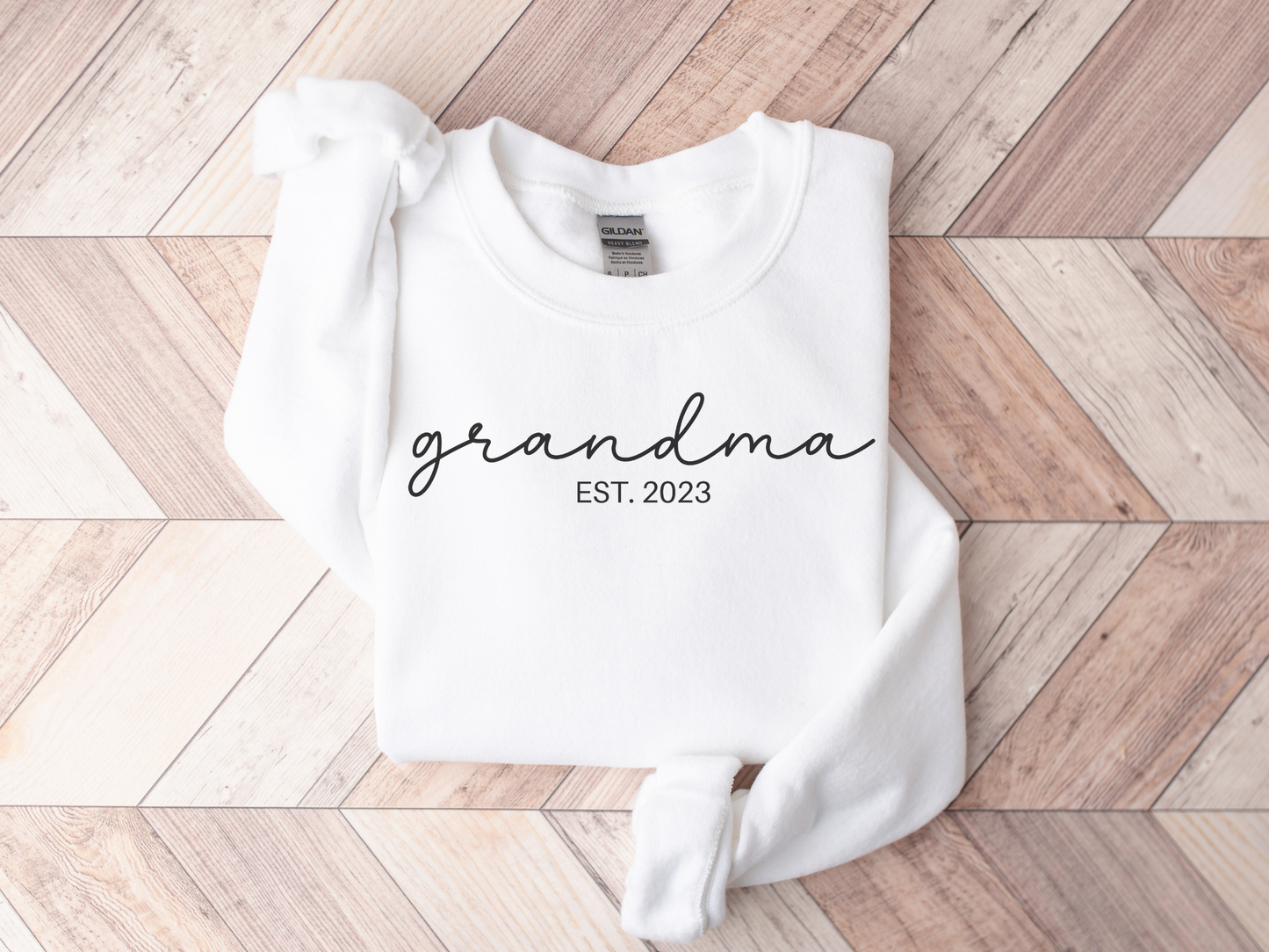 Personalized Grandma Sweatshirt Script Style