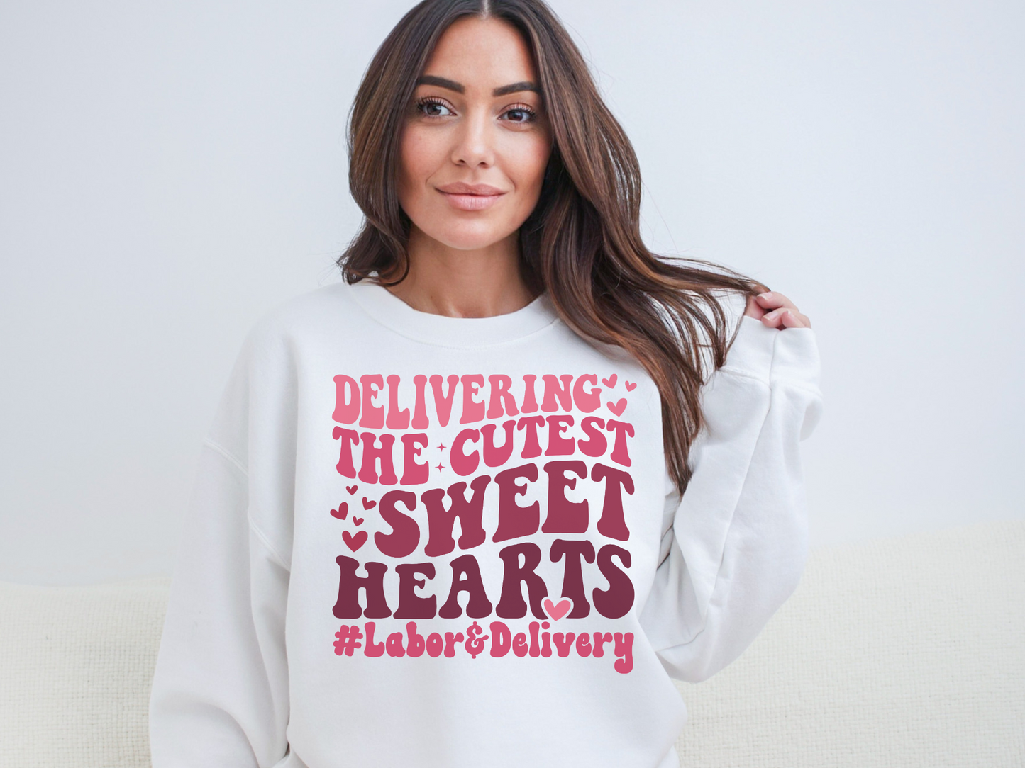 Valentine's Day Labor and Delivery Nurse Sweatshirt