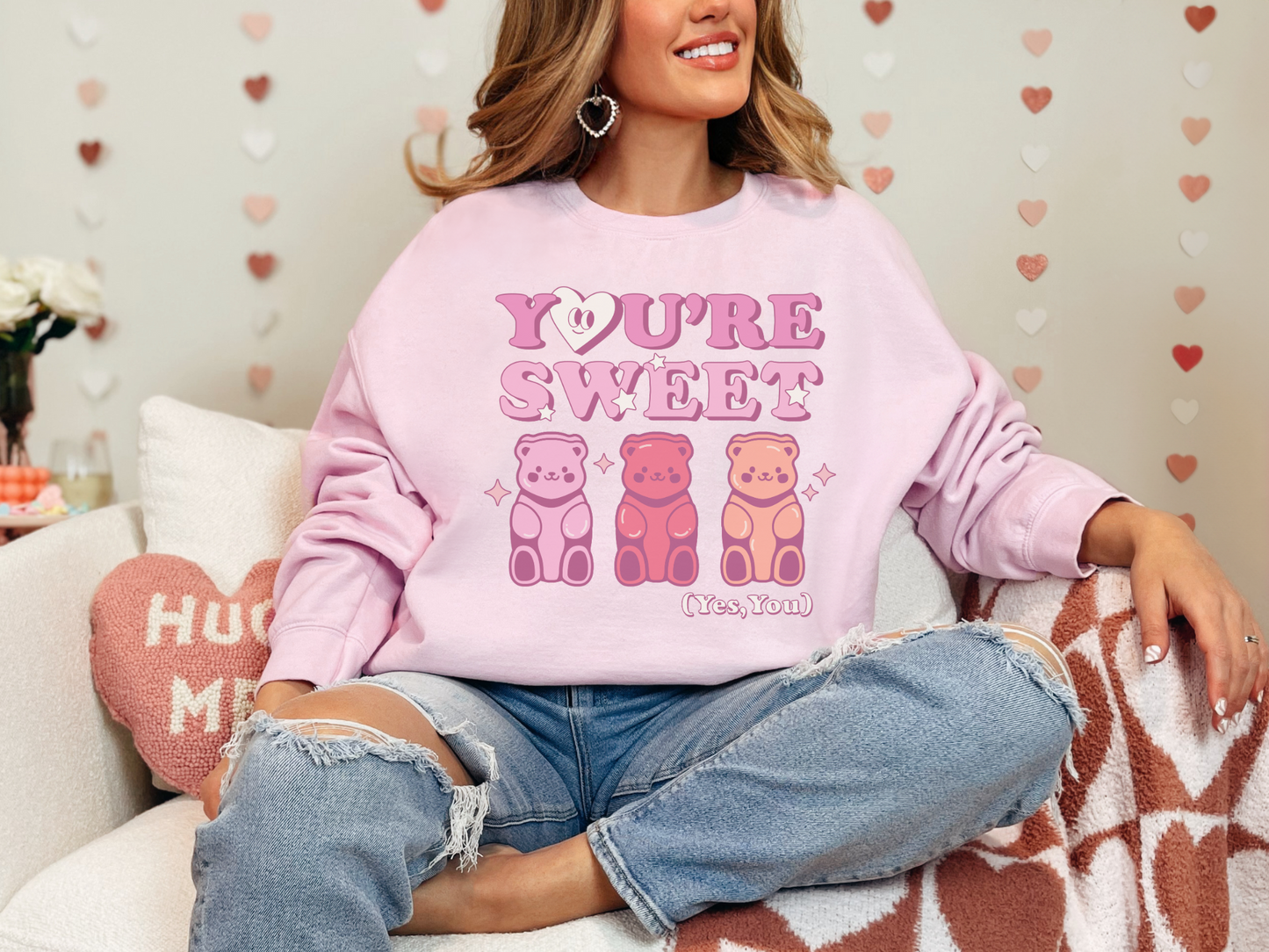 Valentine's Day You're Sweet Bears Sweatshirt