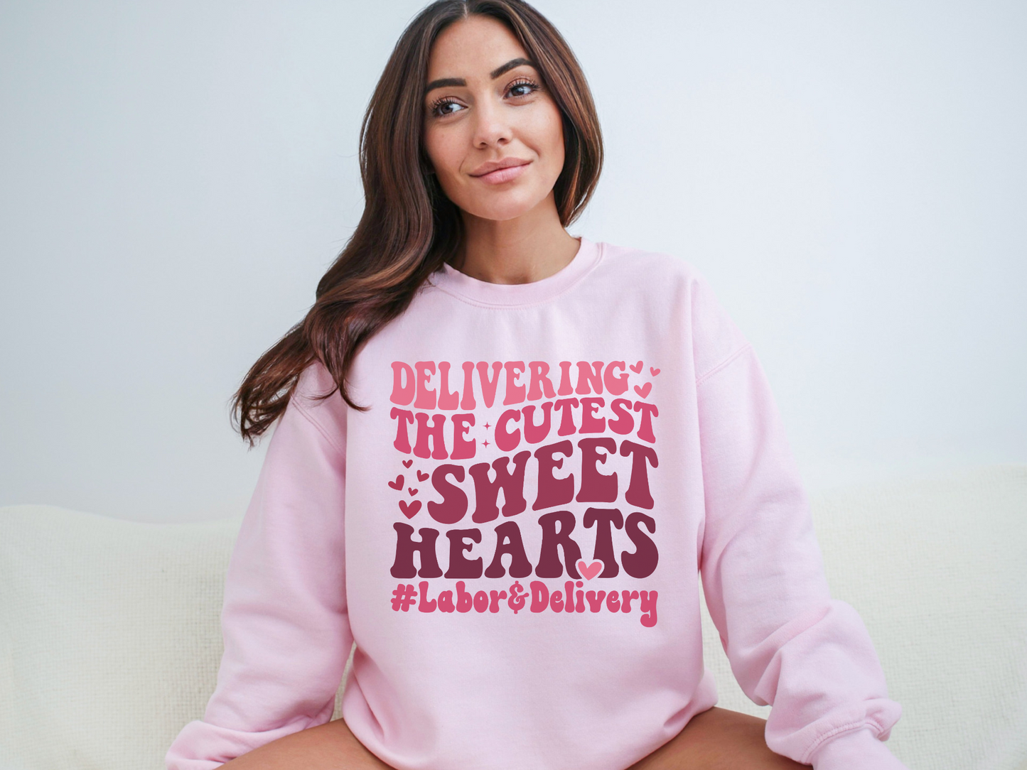 Valentine's Day Labor and Delivery Nurse Sweatshirt