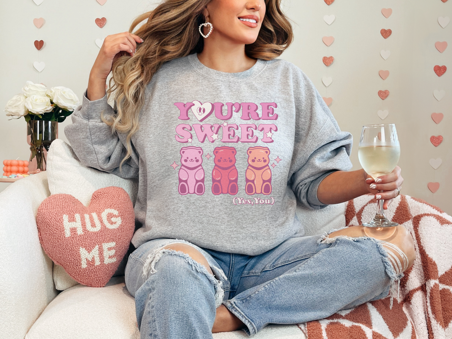Valentine's Day You're Sweet Bears Sweatshirt
