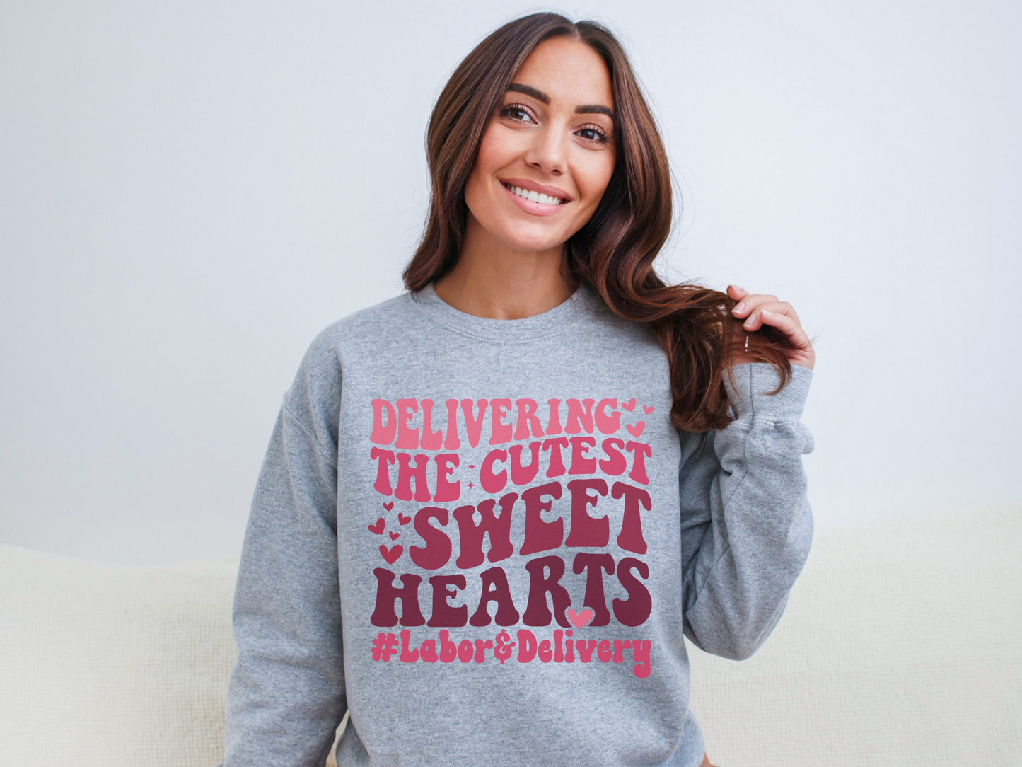 Valentine's Day Labor and Delivery Nurse Sweatshirt