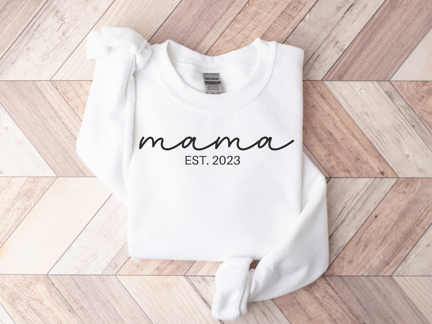 Personalized Mama Sweatshirt Script Style