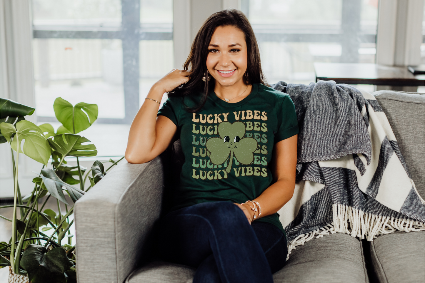 St Patrick's Day Lucky Vibes Graphic Tee