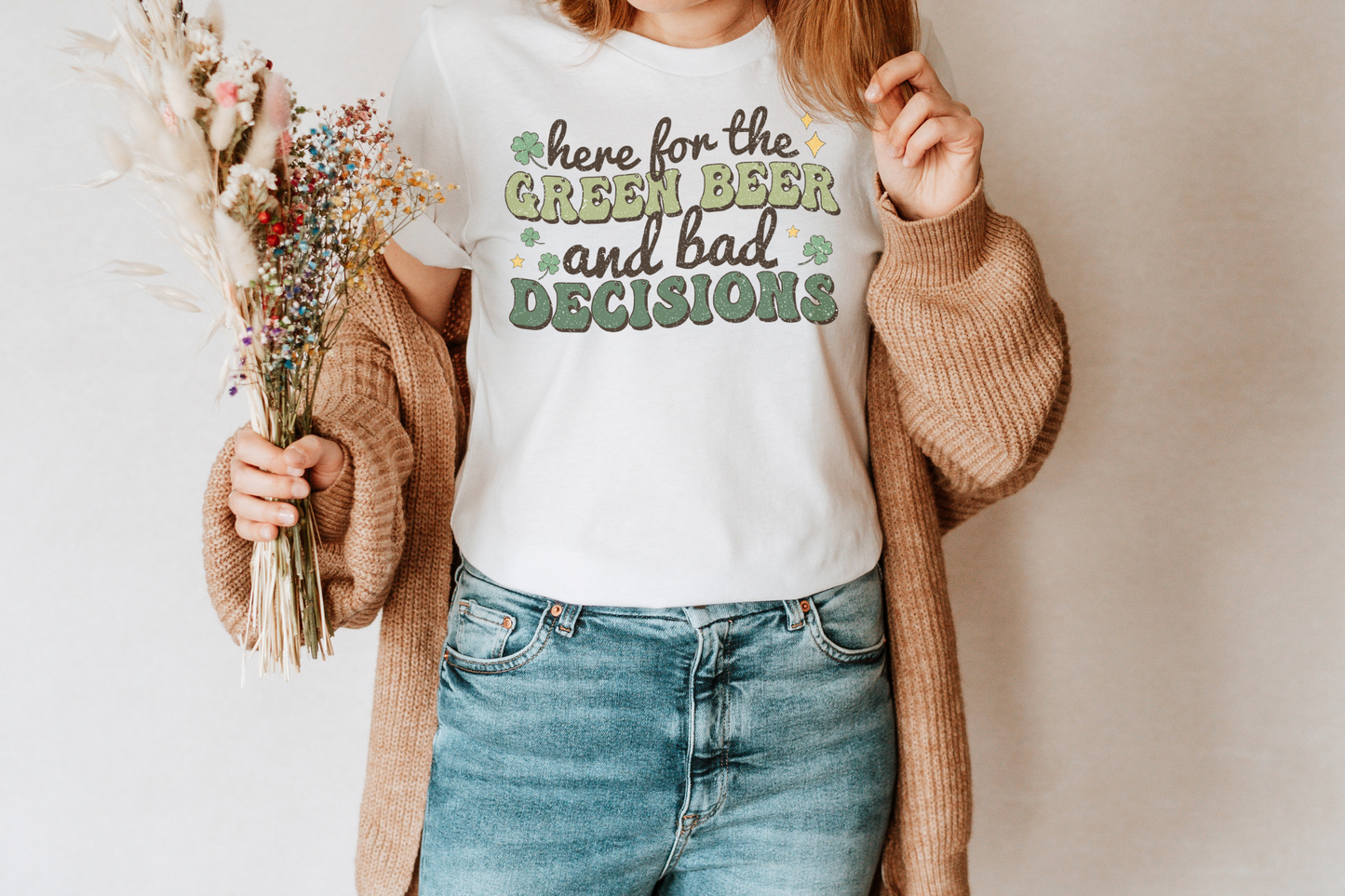 St Patrick's Day Beer and Bad Decisions Graphic Tee