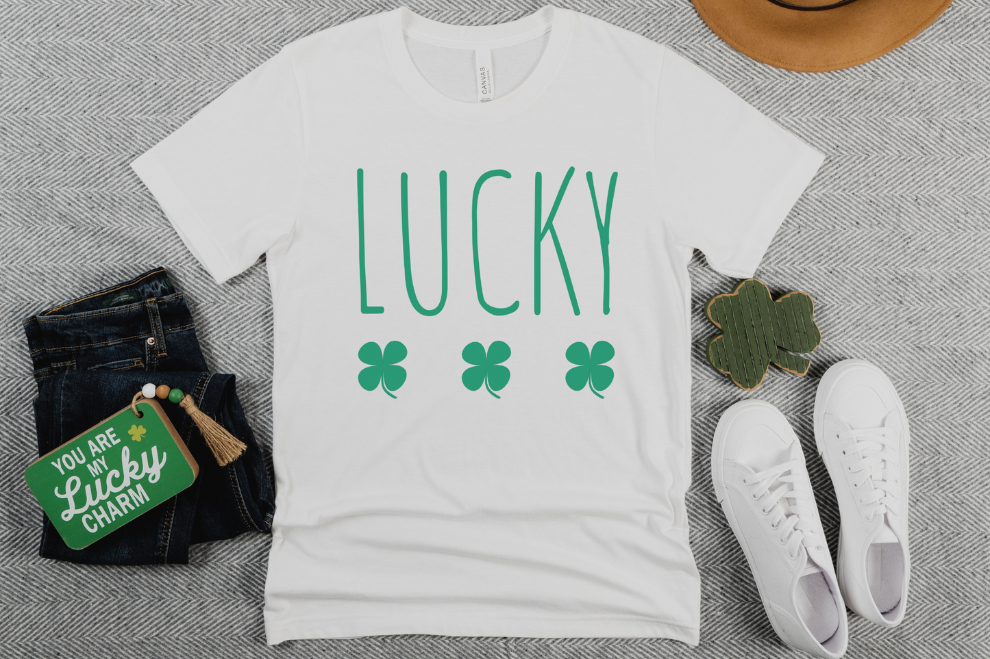 St Patrick's Day Lucky Clover Graphic Tee
