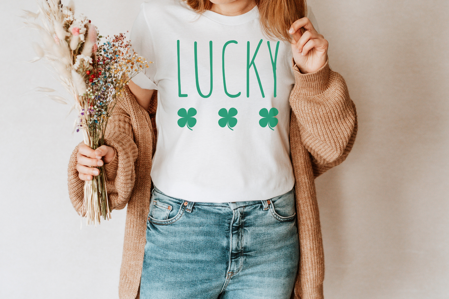 St Patrick's Day Lucky Clover Graphic Tee