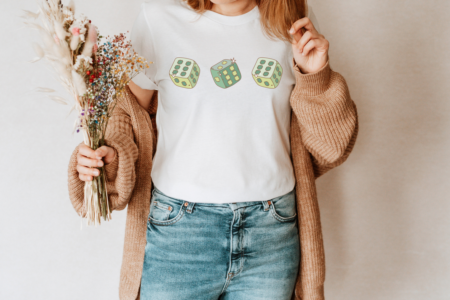 St Patricks Day Lucky Dice Graphic Tee