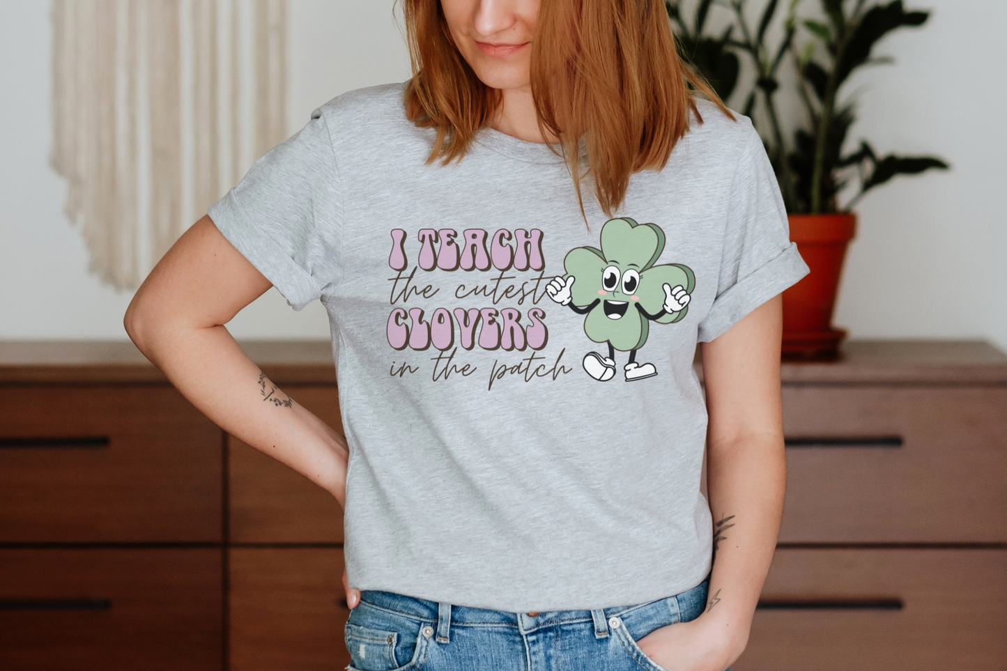 St Patrick's Day Cutest Clovers Teacher Graphic Tee