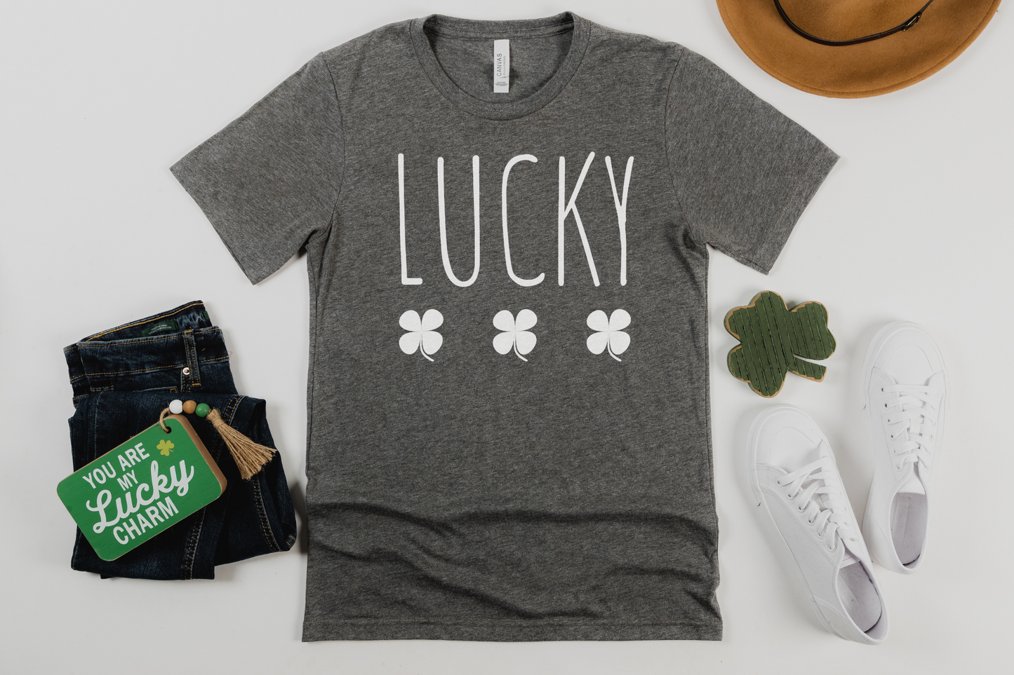 St Patrick's Day Lucky Clover Graphic Tee