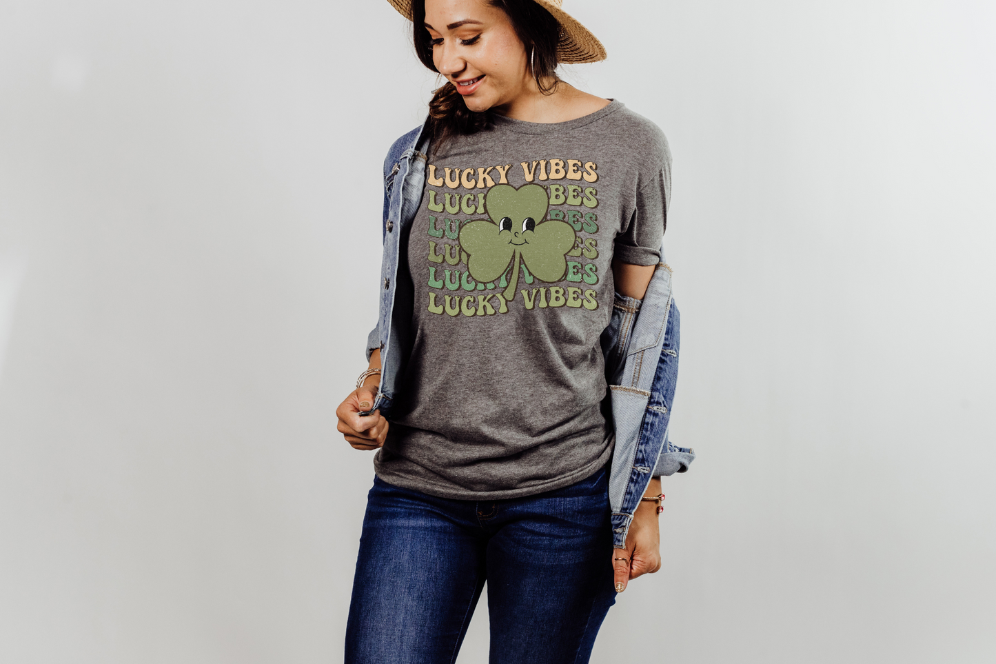 St Patrick's Day Lucky Vibes Graphic Tee