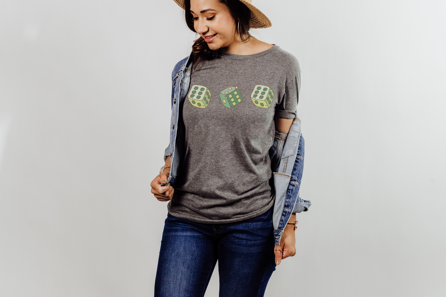 St Patricks Day Lucky Dice Graphic Tee
