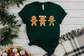 Christmas Cute Gingerbread Men Graphic Tee