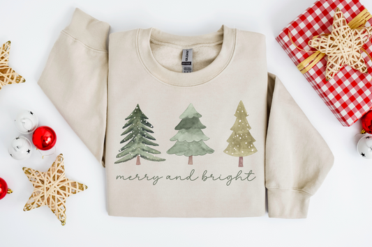 Christmas Merry and Bright Sweatshirt