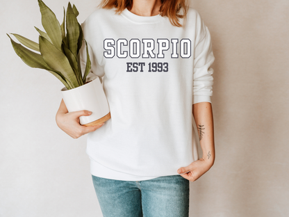 Personalized Scorpio Birth Year Sweatshirt