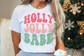 Christmas Holly Jolly Babe Graphic Tee