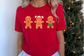 Christmas Cute Gingerbread Men Graphic Tee