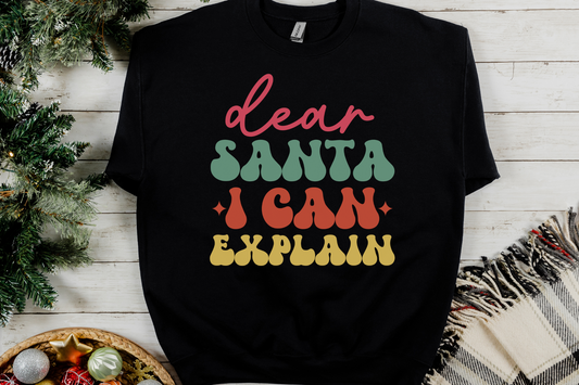 Christmas Dear Santa I Can Explain Sweatshirt