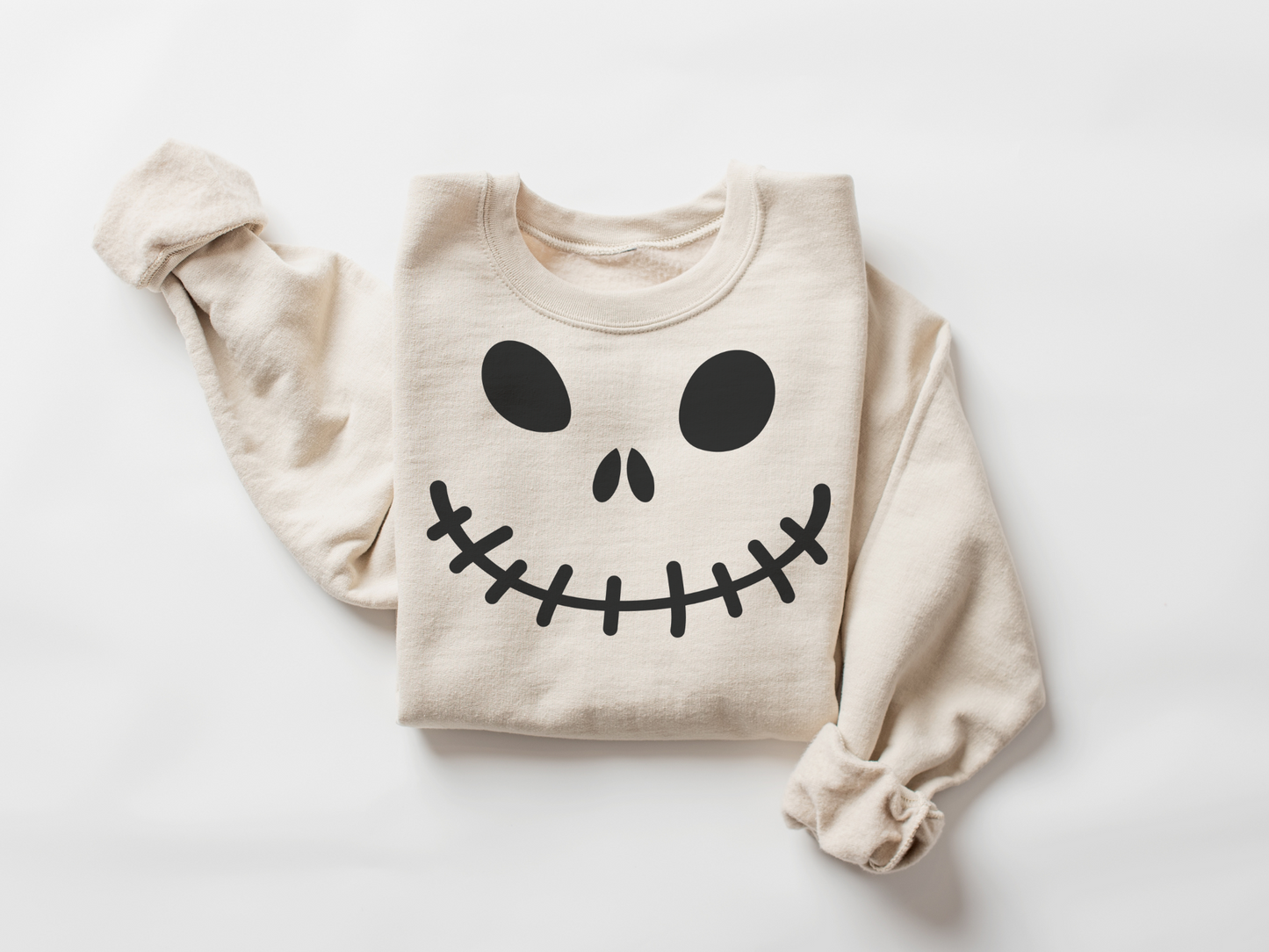 Halloween Stitched Face Sweatshirt