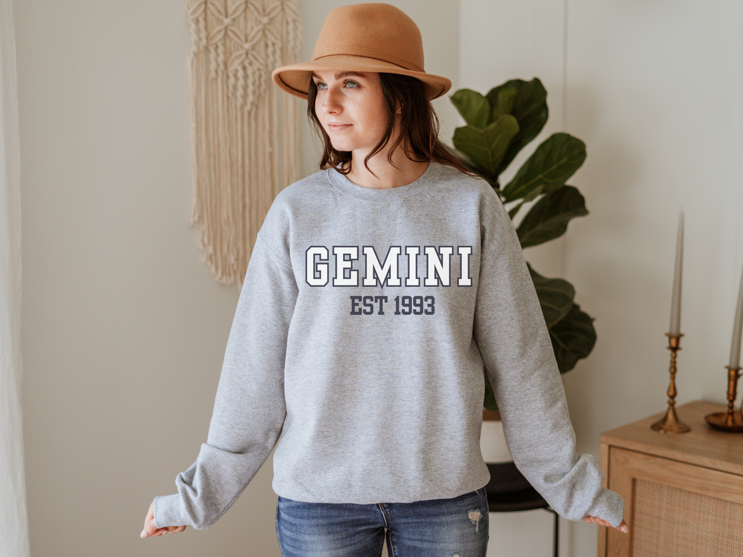 Personalized Gemini Birth Year Sweatshirt