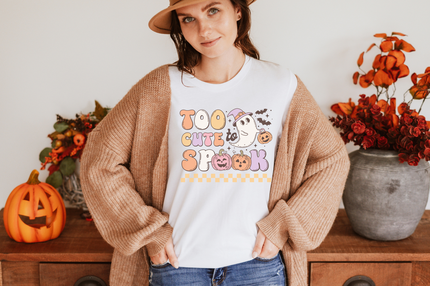 Halloween Too Cute to Spook Graphic Tee