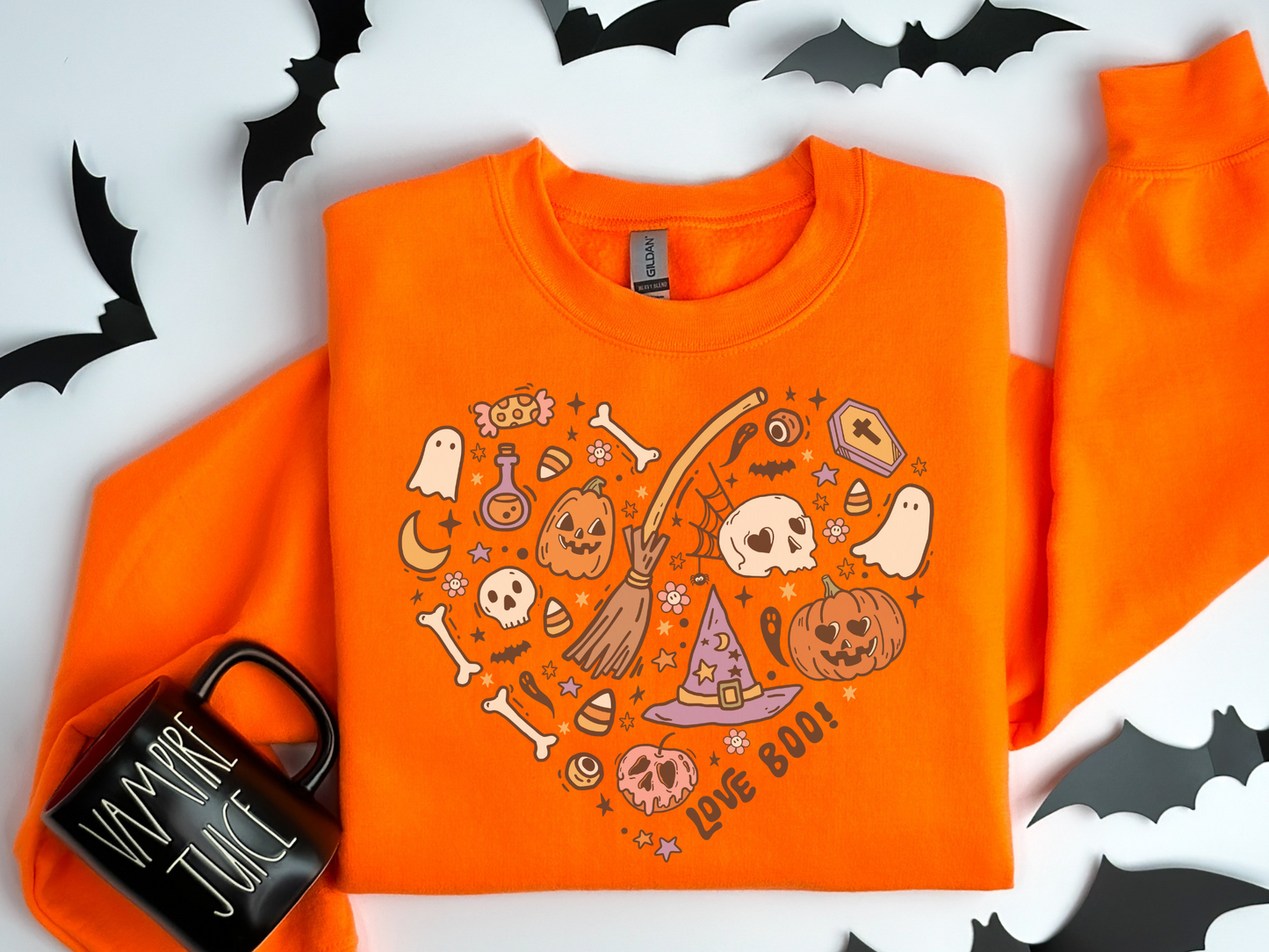 Halloween Spooky Heart Sweatshirt