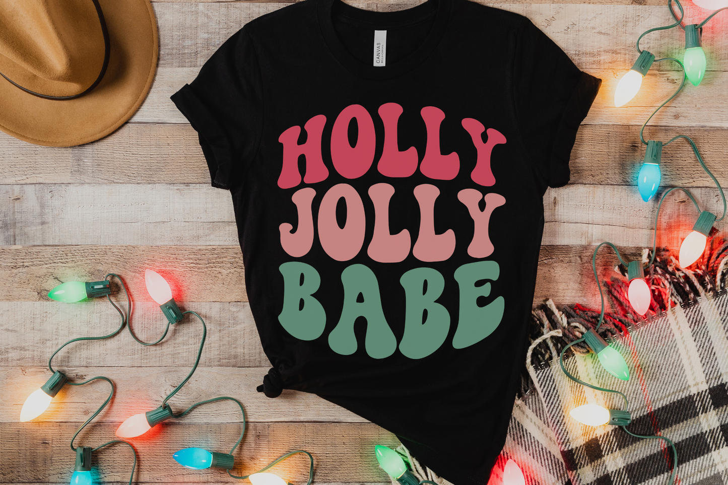 Christmas Holly Jolly Babe Graphic Tee