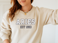 Personalized Aries Birth Year Sweatshirt