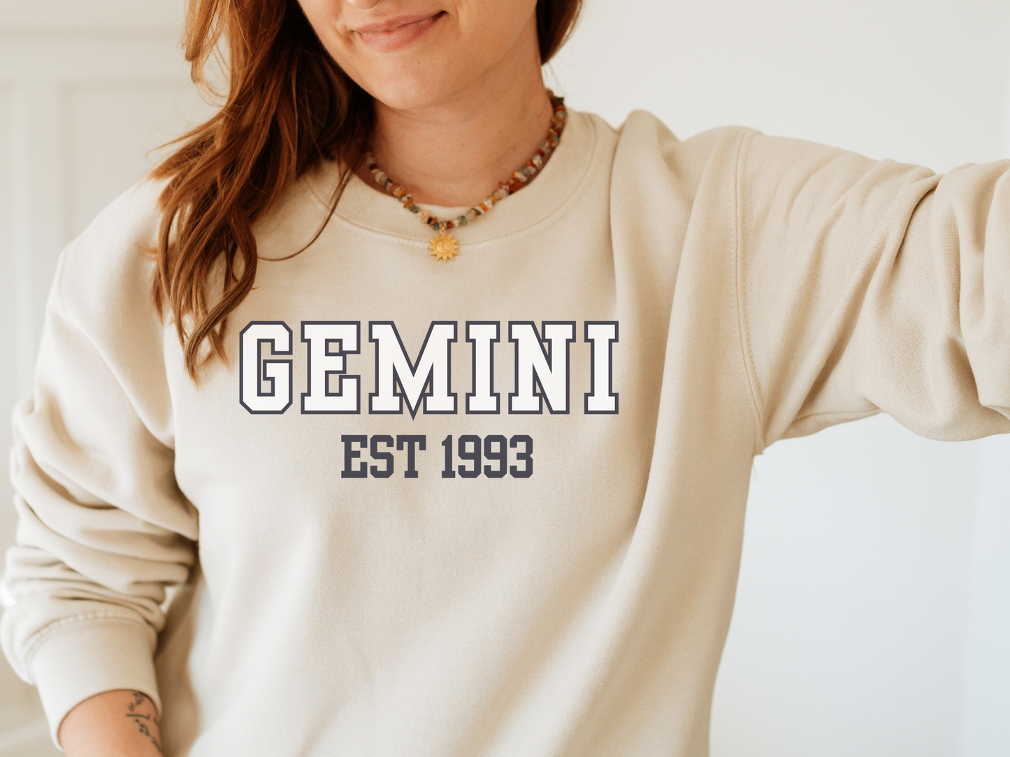 Personalized Gemini Birth Year Sweatshirt