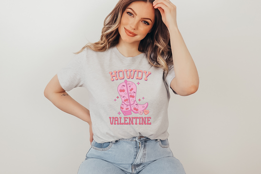 Valentine's Day Howdy Valentine Graphic Tee