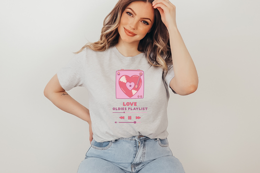 Valentine's Day Oldies Playlist Graphic Tee