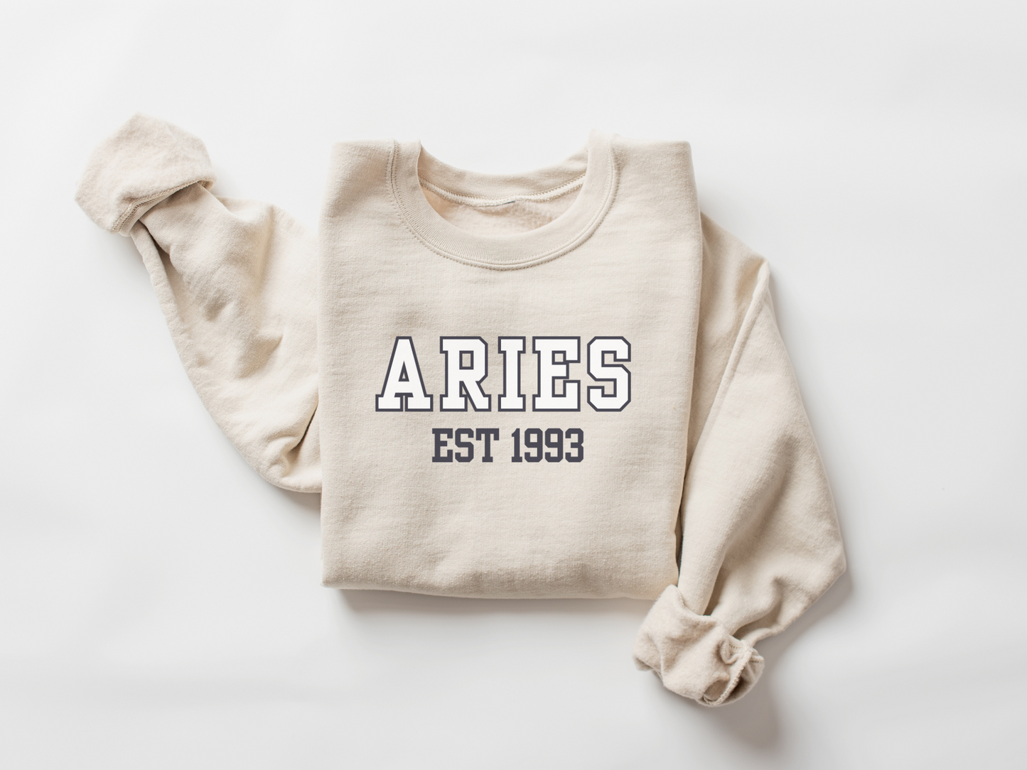 Personalized Aries Birth Year Sweatshirt