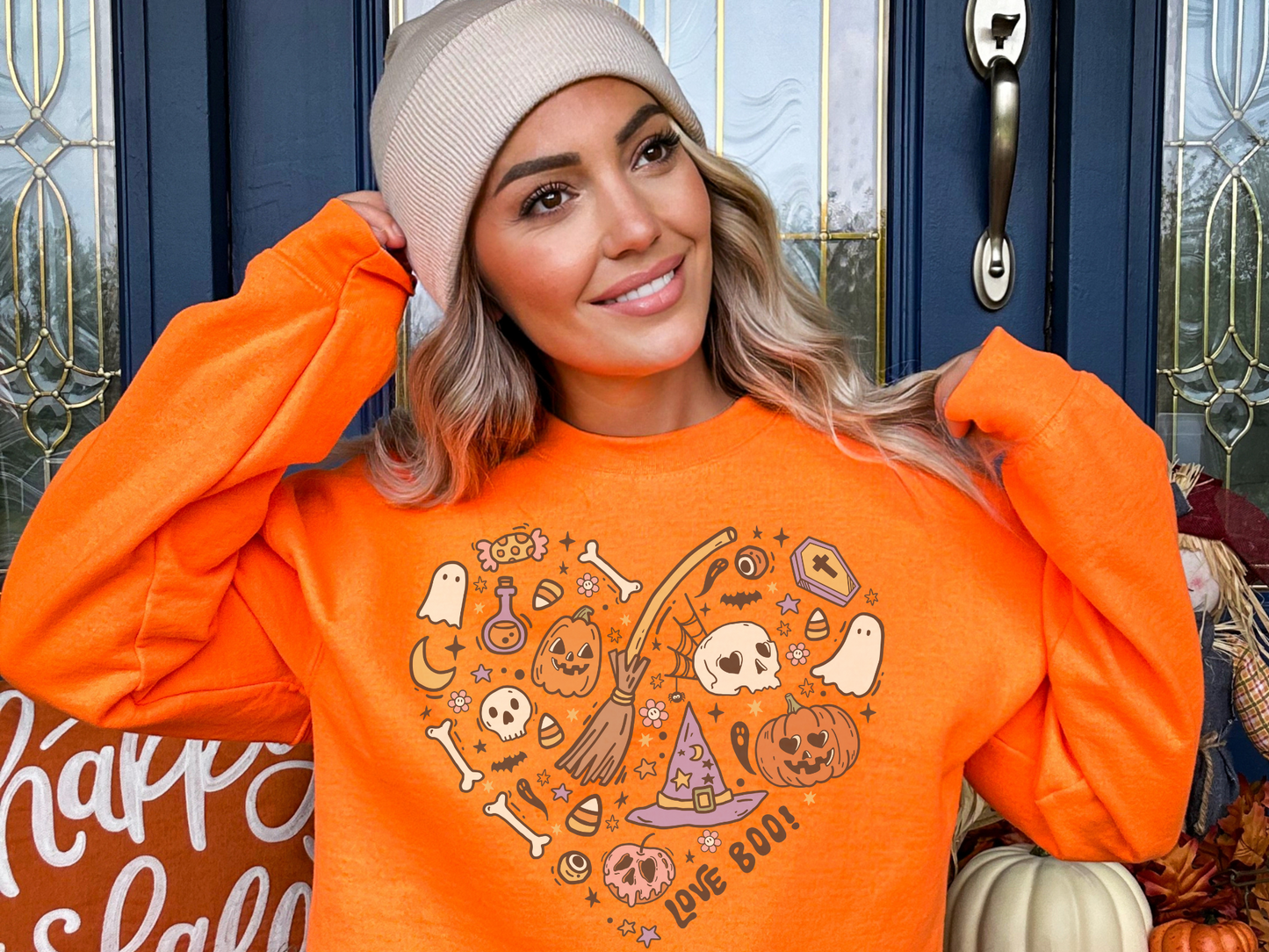 Halloween Spooky Heart Sweatshirt