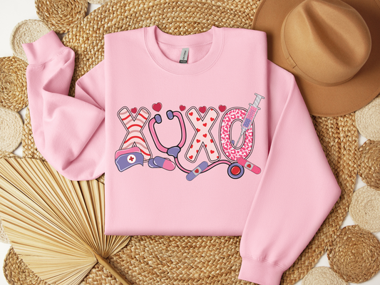 Valentine's Day Nurse XOXO Sweatshirt