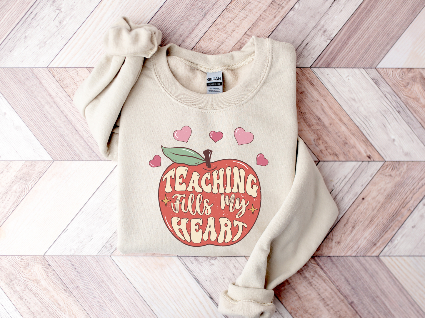 Valentine's Day Teaching Fills My Heart Sweatshirt