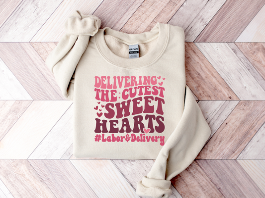 Valentine's Day Labor and Delivery Nurse Sweatshirt