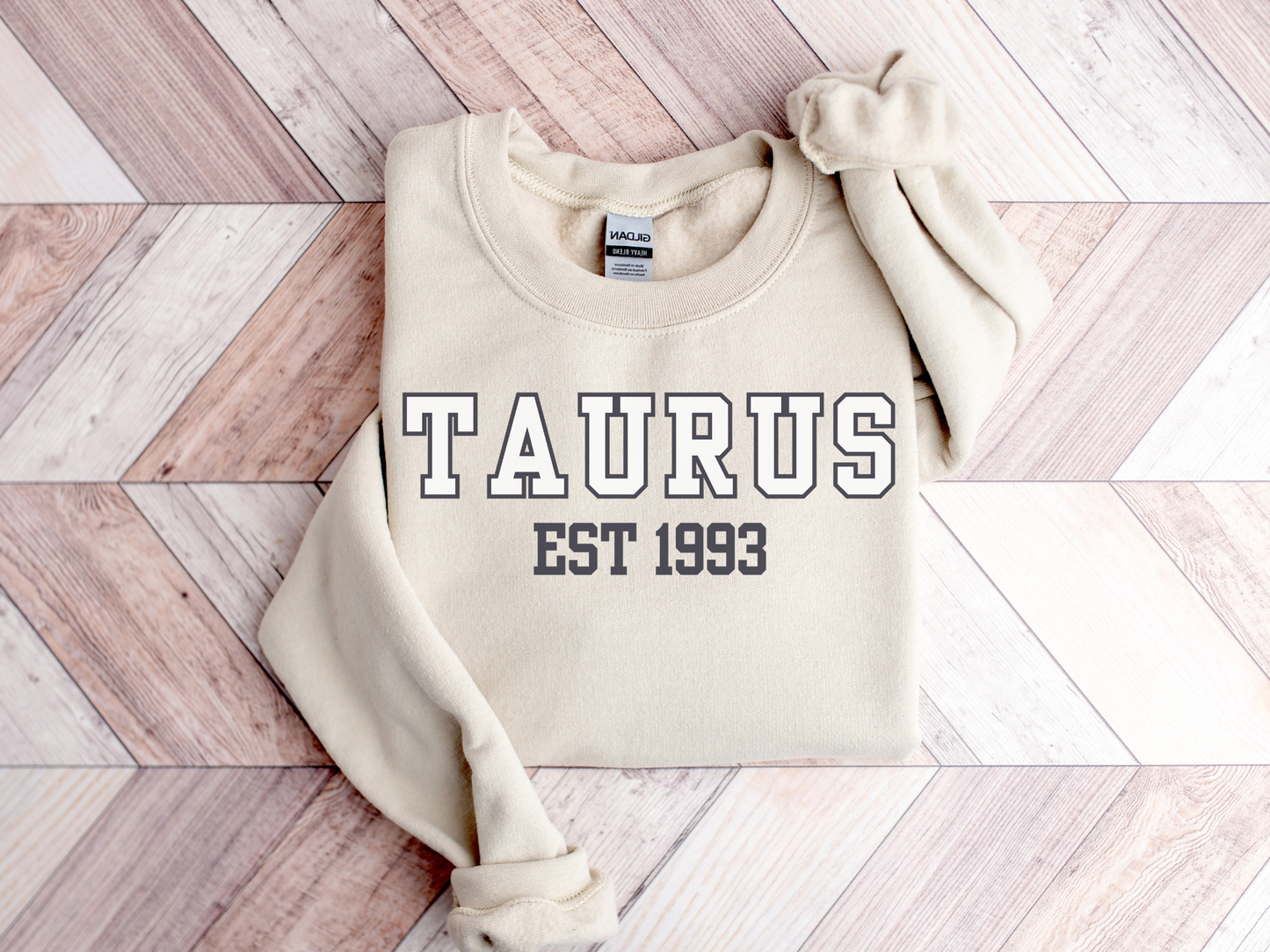 Personalized Taurus Birth Year Sweatshirt