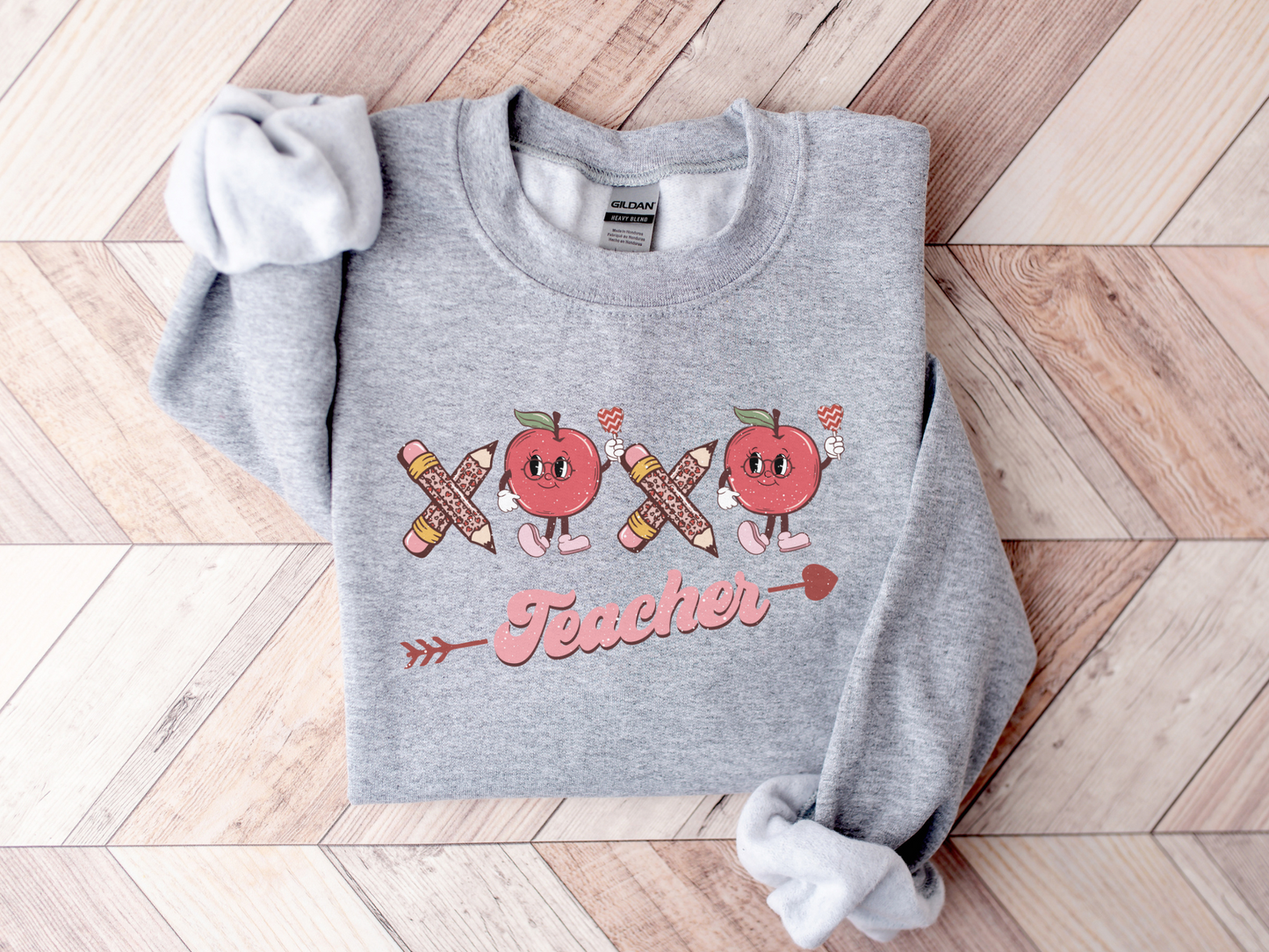 Valentine's Day XOXO Teacher Sweatshirt