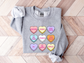 Valentine's Day Teacher Candy Hearts Sweatshirt