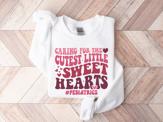 Valentine's Day Peds Nurse Sweatshirt