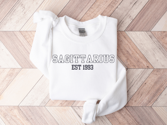 Personalized Sagittarius Birth Year Sweatshirt