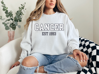 Personalized Cancer Birth Year Sweatshirt