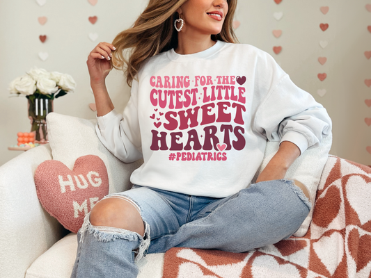 Valentine's Day Peds Nurse Sweatshirt