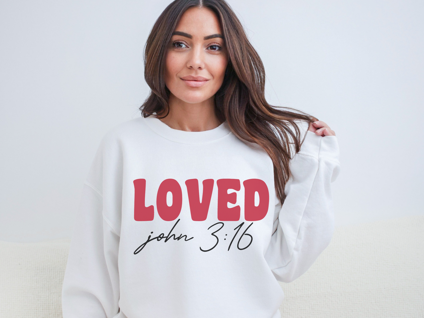 Valentine's Day Christian John 3:16 Sweatshirt