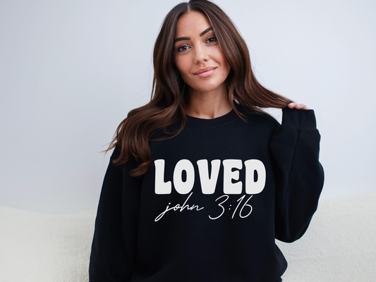 Valentine's Day Christian John 3:16 Sweatshirt