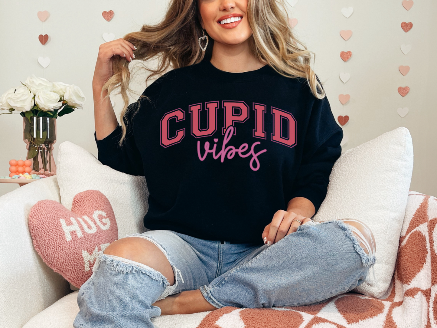 Valentine's Day Cupid Vibes Sweatshirt