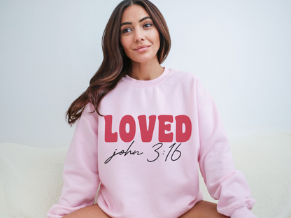 Valentine's Day Christian John 3:16 Sweatshirt