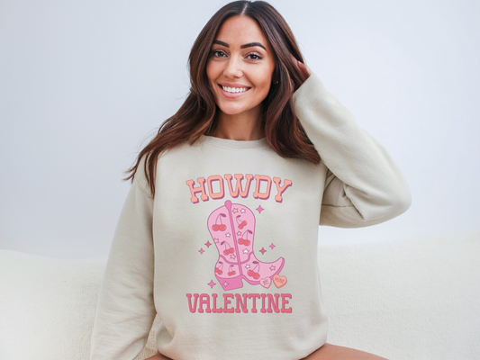 Valentine's Day Howdy Valentine Sweatshirt